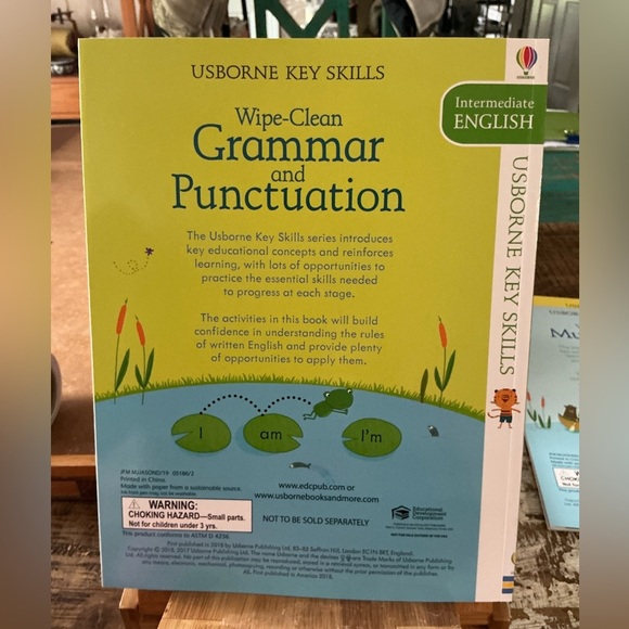 USBORNE 4 Intermediate Key Skills Write on, wipe off books, Brand New! - Picture 6 of 11